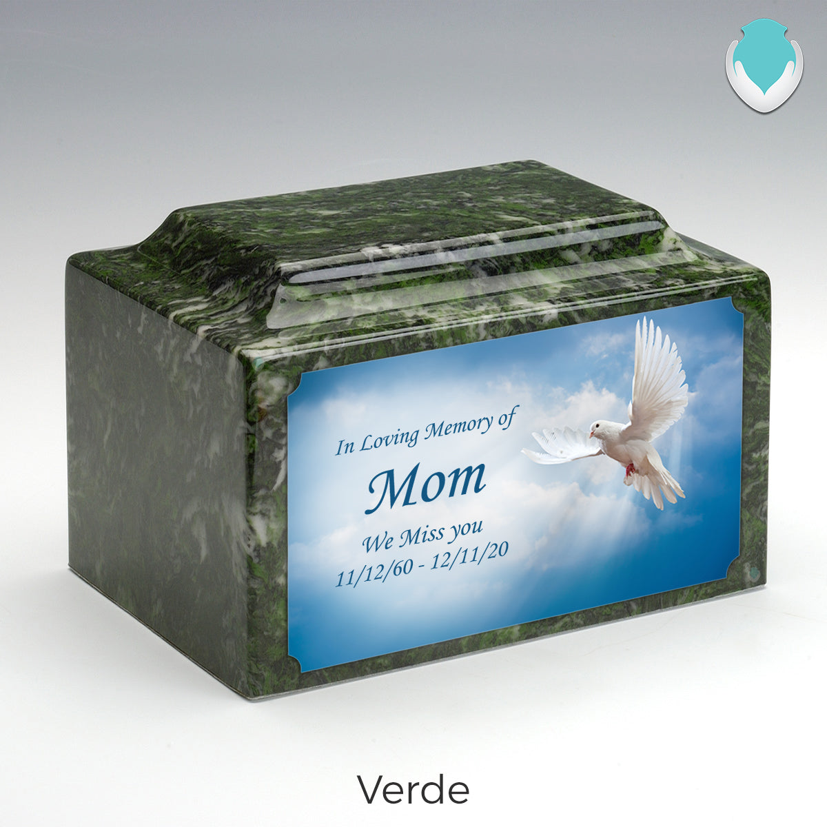 Adult Legacy Custom Printed Dove Cultured Marble Urns by MacKenzie