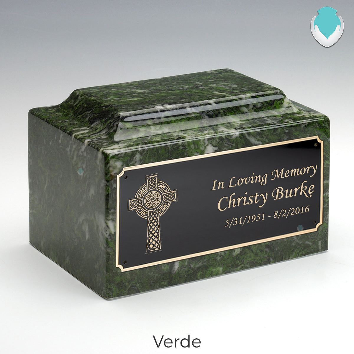 Adult Legacy Celtic Cross Cultured Marble Urns by MacKenzie