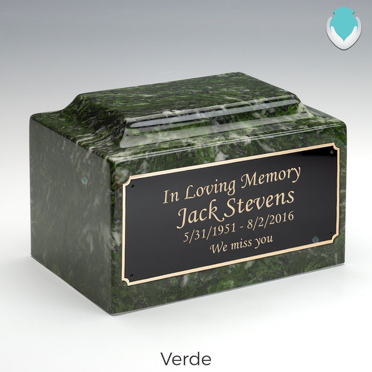 Adult Legacy Custom Text Cultured Marble Urns by MacKenzie