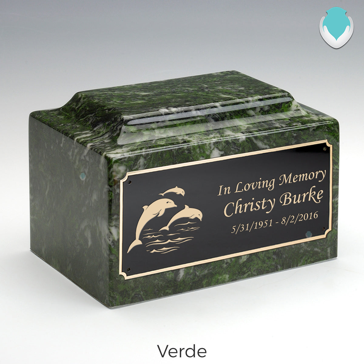 Adult Legacy Dolphin Cultured Marble Urns by MacKenzie