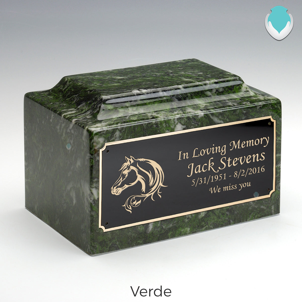 Adult Legacy Horse Cultured Marble Urns by MacKenzie