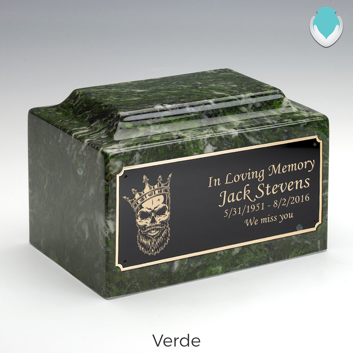 Adult Legacy Skull Cultured Marble Urns by MacKenzie