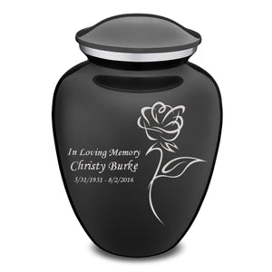 Adult Embrace Charcoal Rose Cremation Urn