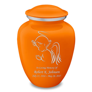 Adult Embrace Burnt Orange Angel Cremation Urn