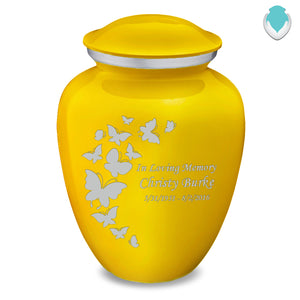 Adult Embrace Yellow Butterfly Cremation Urn