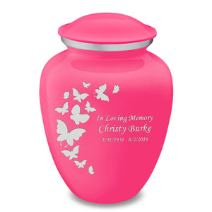 Adult Embrace Bright Pink Butterfly Cremation Urn