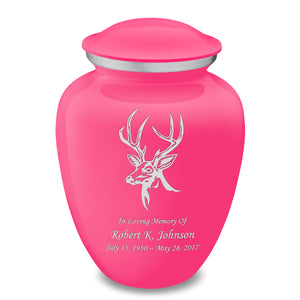 Adult Embrace Bright Pink Deer Cremation Urn