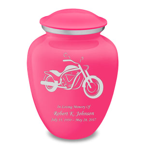 Adult Embrace Bright Pink Motorcycle Cremation Urn