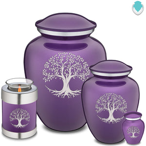 Adult Embrace Purple Tree of Life Cremation Urn