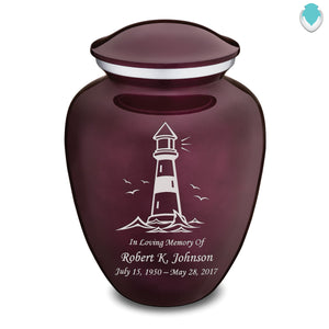 Adult Embrace Cherry Purple Lighthouse Cremation Urn