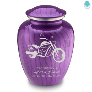 Adult Embrace Pearl Purple Motorcycle Cremation Urn