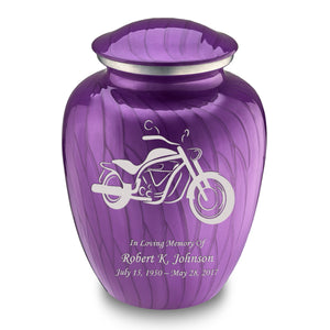 Adult Embrace Pearl Purple Motorcycle Cremation Urn