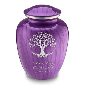 Adult Embrace Pearl Purple Tree of Life Cremation Urn