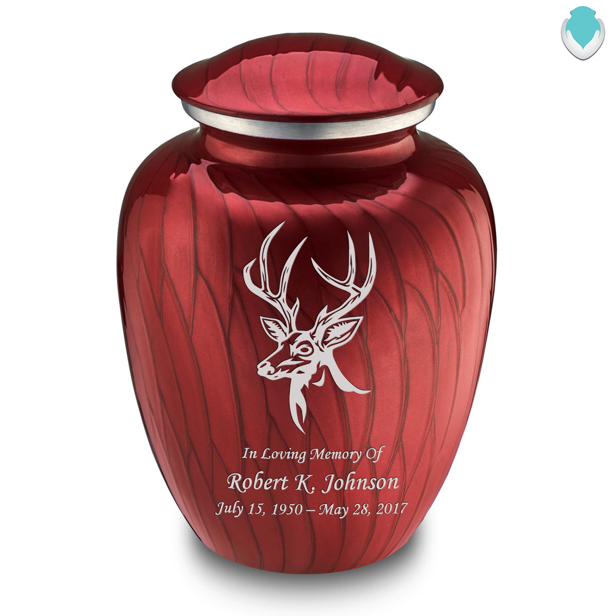 Adult Embrace Pearl Candy Red Deer Cremation Urn