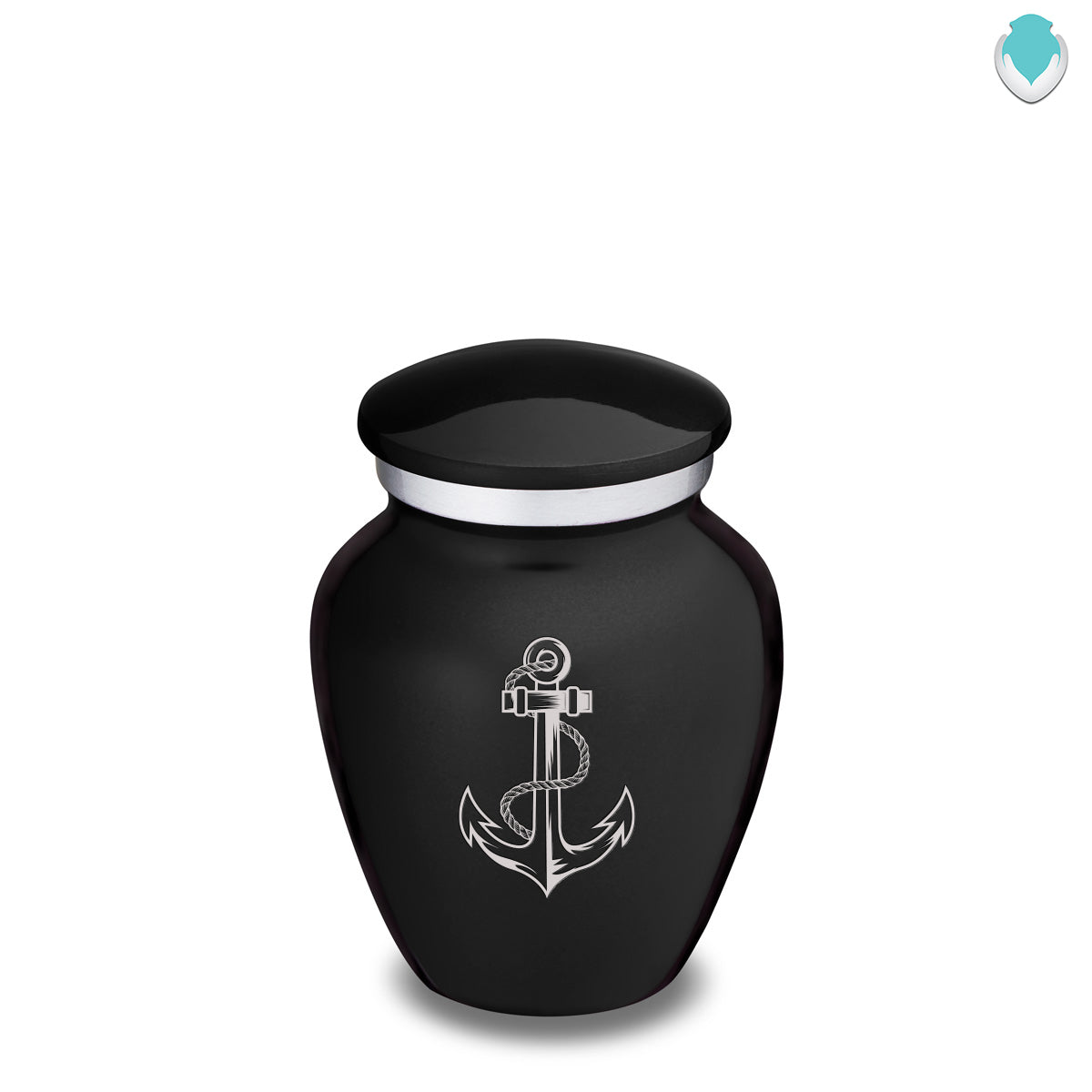 Keepsake Embrace Black Anchor Cremation Urn