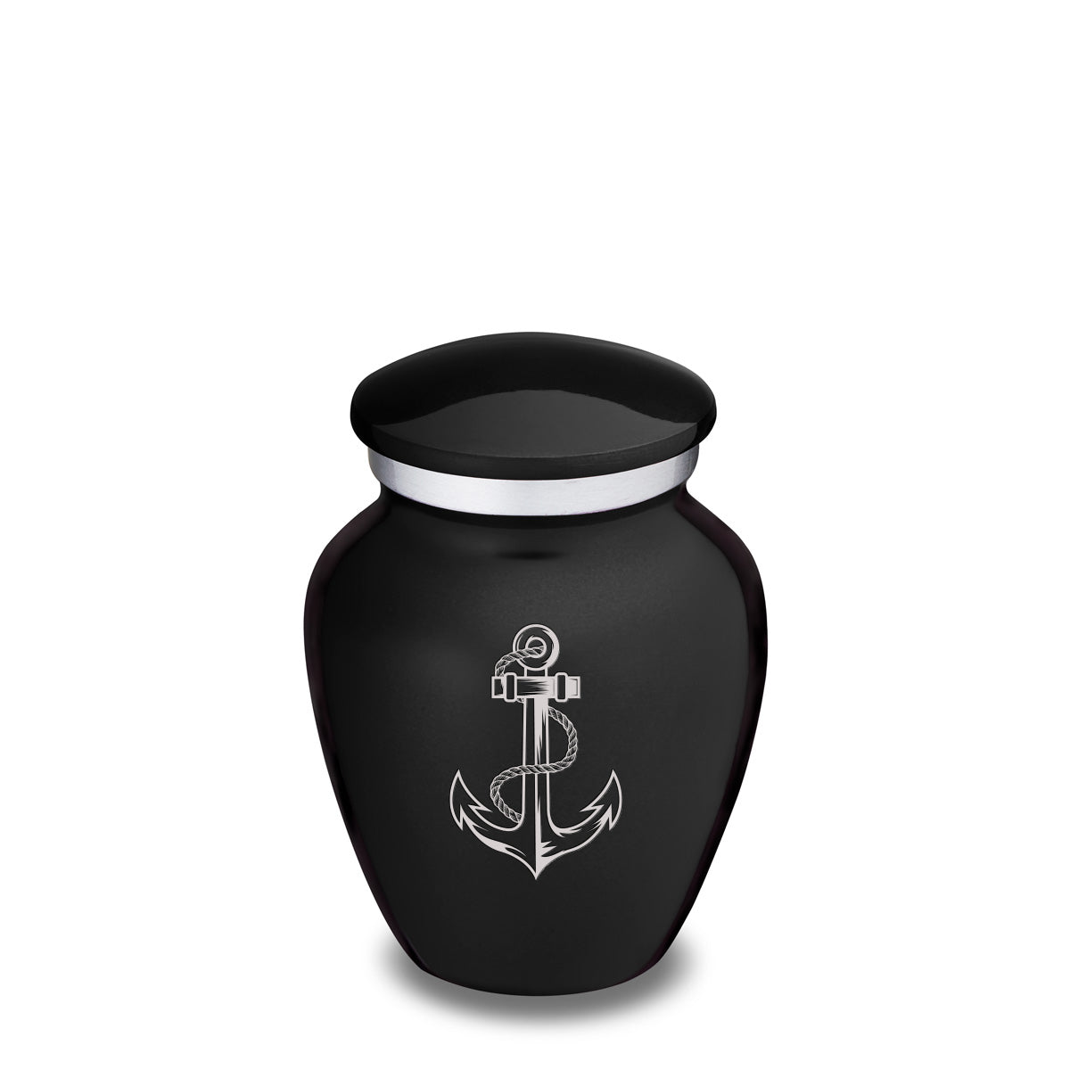 Keepsake Embrace Black Anchor Cremation Urn