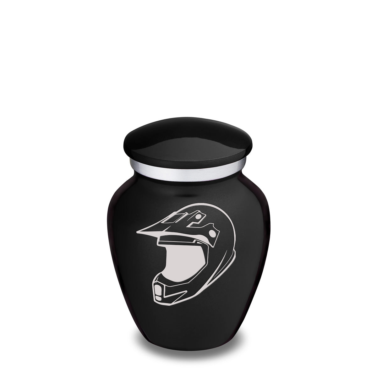 Keepsake Embrace Black Dirt Bike Cremation Urn