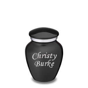 Keepsake Embrace Charcoal Custom Engraved Cremation Urn