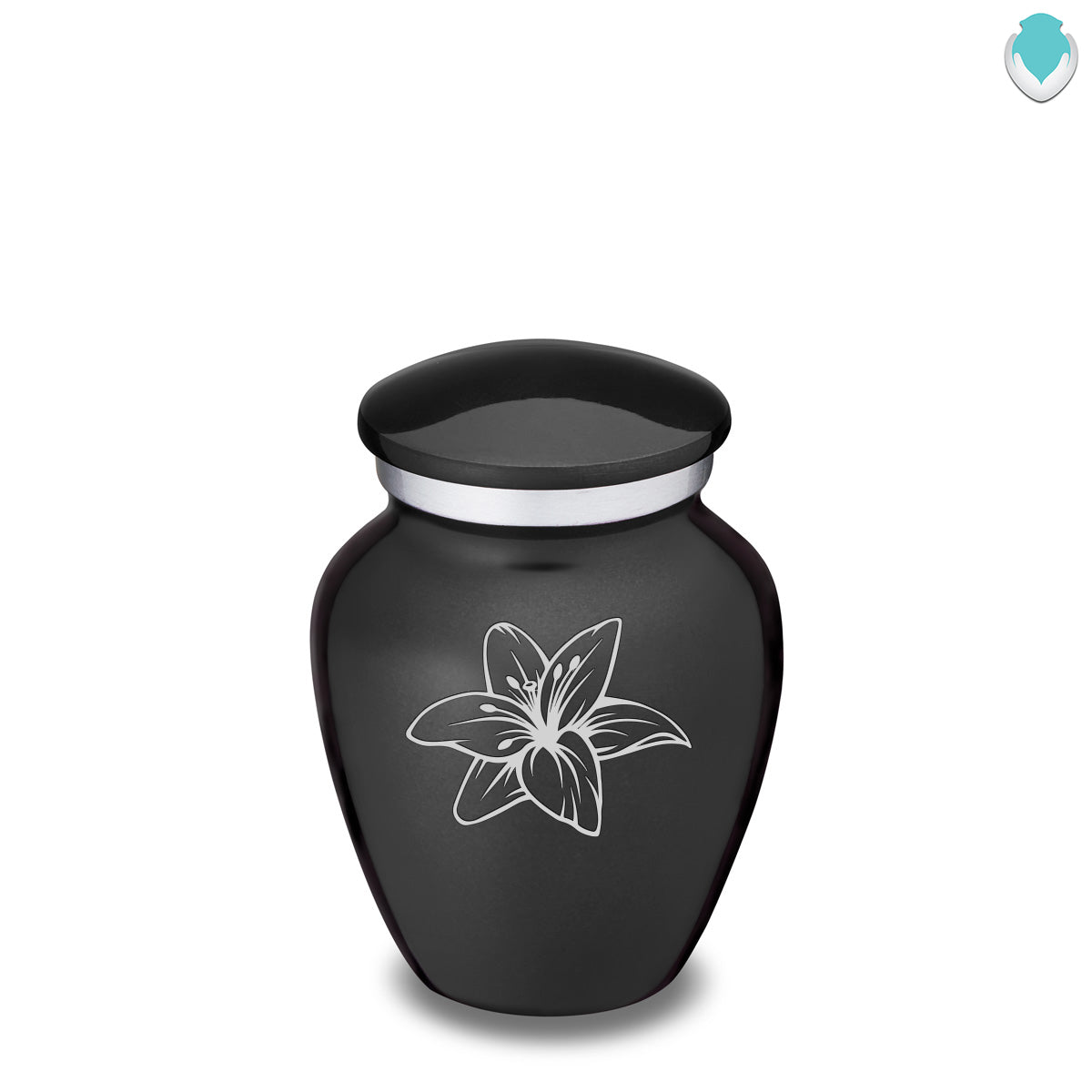 Keepsake Embrace Charcoal Lily Cremation Urn