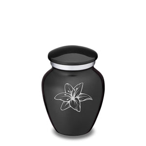Keepsake Embrace Charcoal Lily Cremation Urn