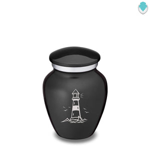 Keepsake Embrace Charcoal Lighthouse Cremation Urn