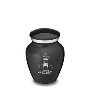Keepsake Embrace Charcoal Lighthouse Cremation Urn