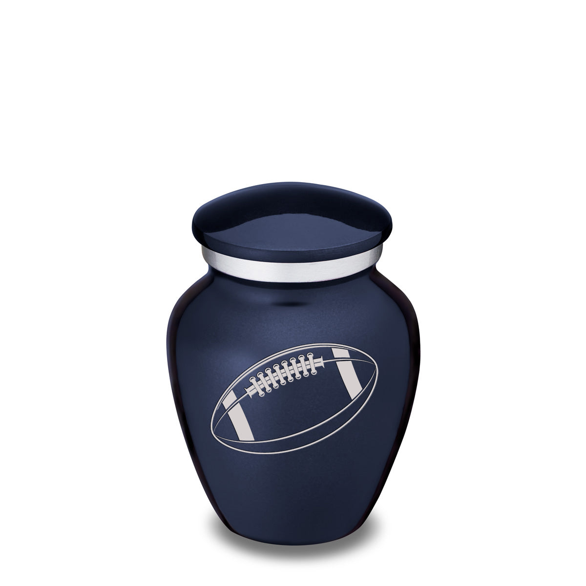 Keepsake Embrace Cobalt Football Cremation Urn