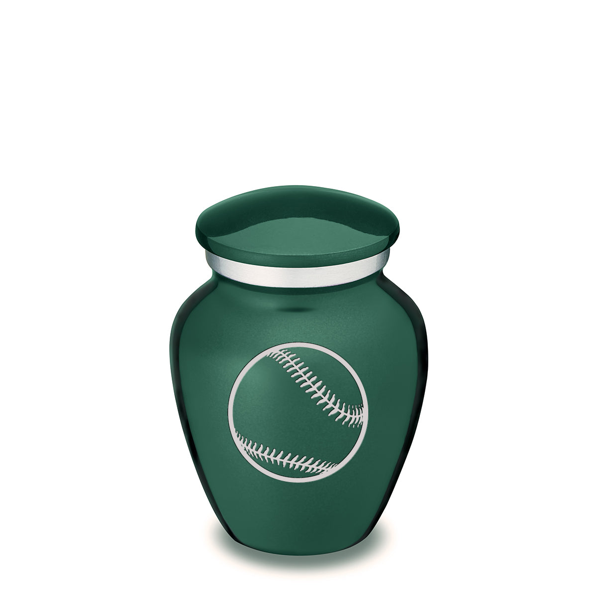 Keepsake Embrace Green Baseball Cremation Urn