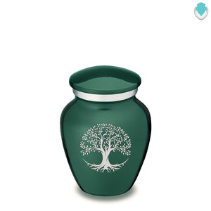 Keepsake Embrace Green Tree of Life Cremation Urn