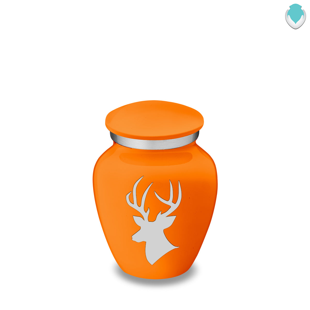 Keepsake Embrace Burnt Orange Deer Cremation Urn
