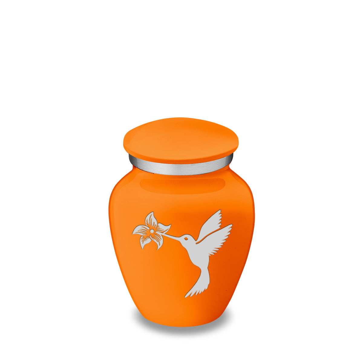 Keepsake Embrace Burnt Orange Hummingbird Cremation Urn