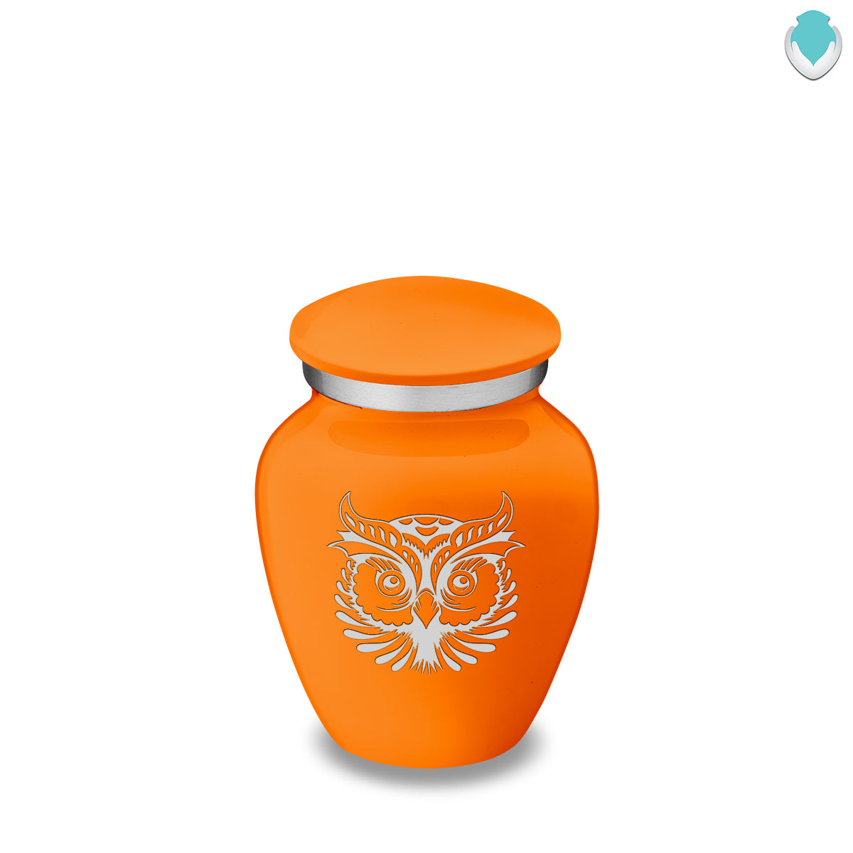 Keepsake Embrace Burnt Orange Owl Cremation Urn