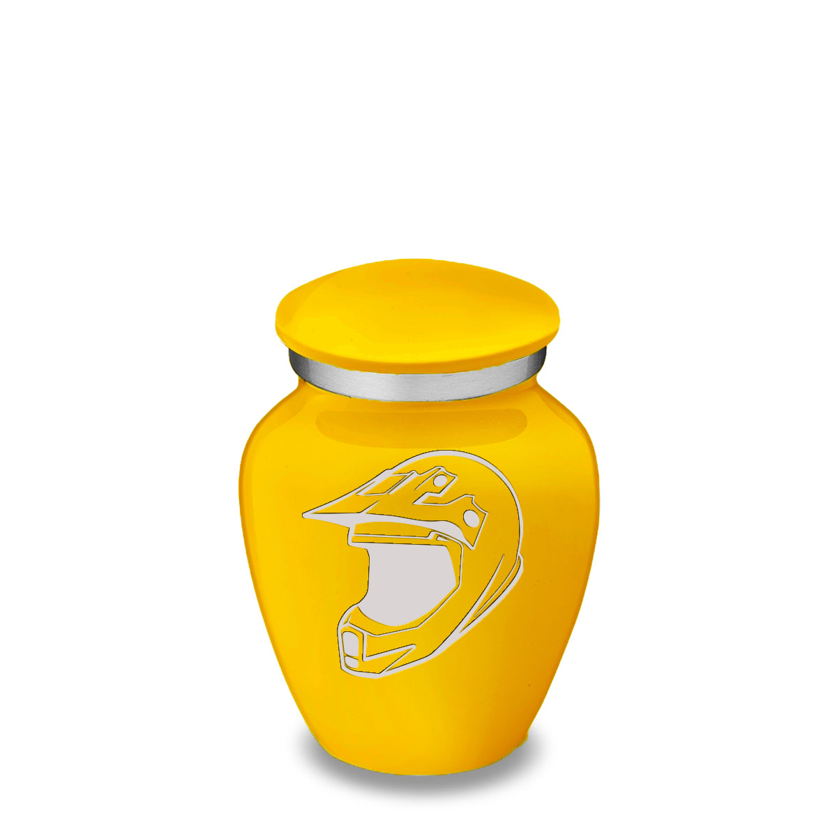 Keepsake Embrace Yellow Dirt Bike Cremation Urn