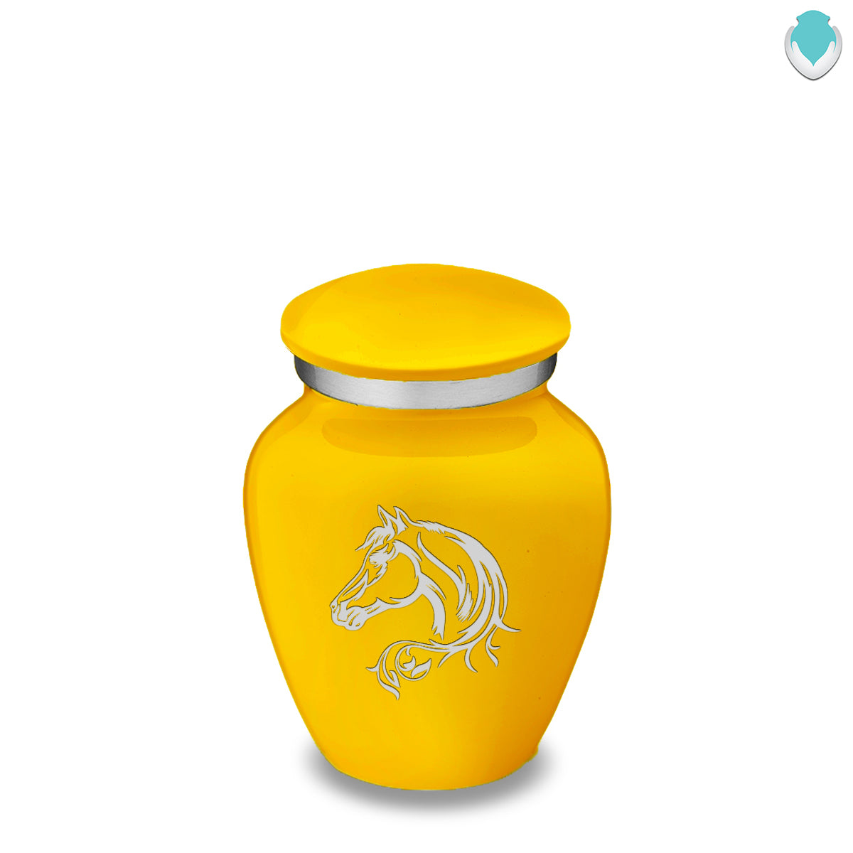 Keepsake Embrace Yellow Horse Cremation Urn