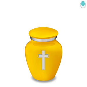 Keepsake Embrace Yellow Simple Cross Cremation Urn