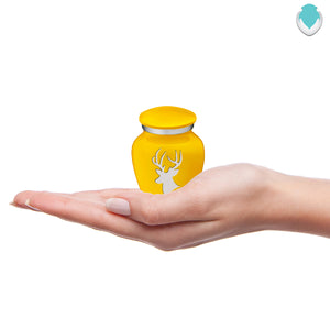 Keepsake Embrace Yellow Deer Cremation Urn