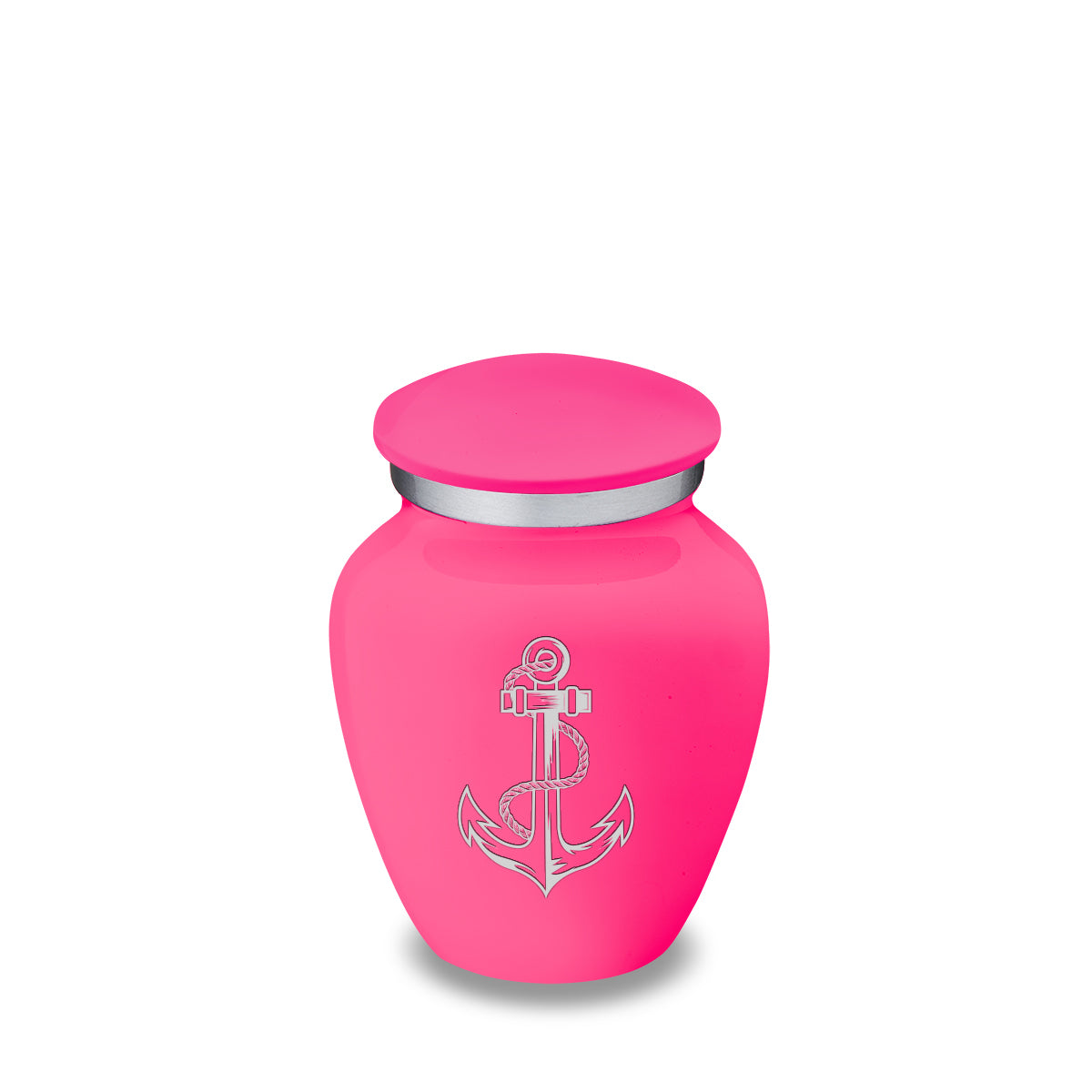 Keepsake Embrace Bright Pink Anchor Cremation Urn