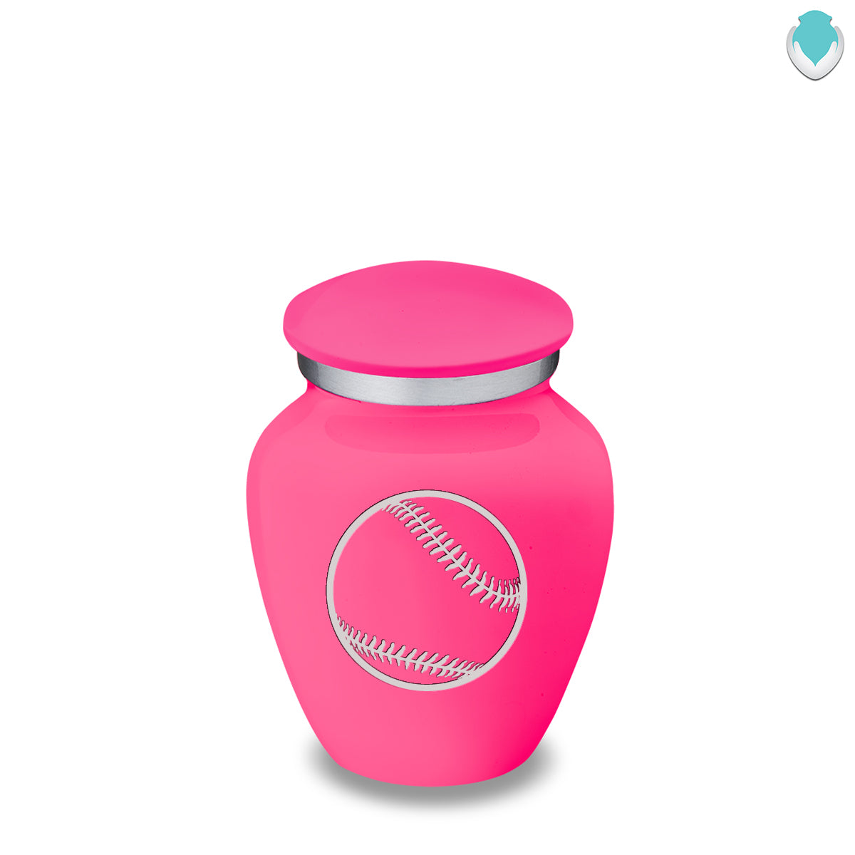 Keepsake Embrace Bright Pink Baseball Cremation Urn