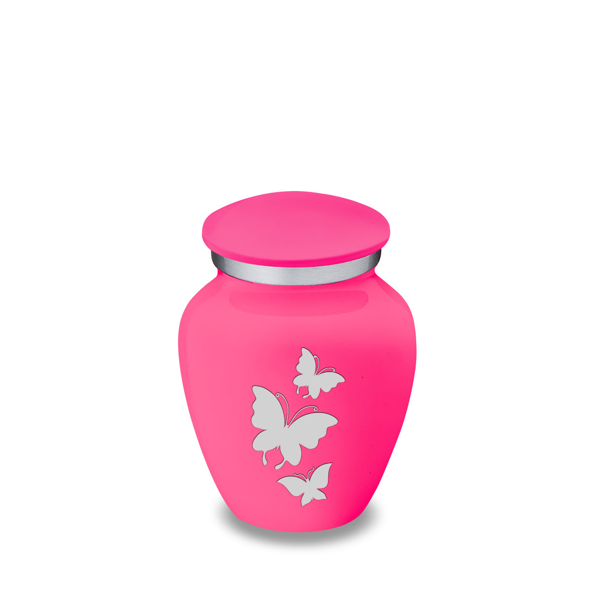 Keepsake Embrace Bright Pink Butterflies Cremation Urn
