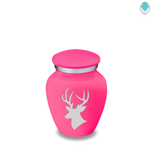 Keepsake Embrace Bright Pink Deer Cremation Urn
