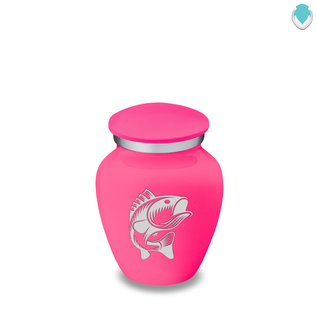 Keepsake Embrace Bright Pink Fish Cremation Urn