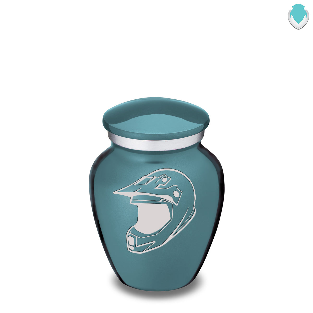 Keepsake Embrace Teal Dirt Bike Cremation Urn