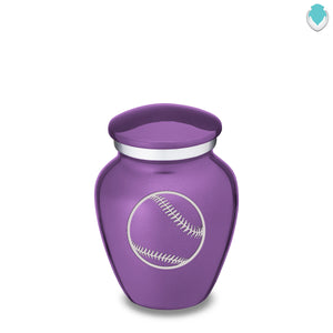 Keepsake Embrace Purple Baseball Cremation Urn