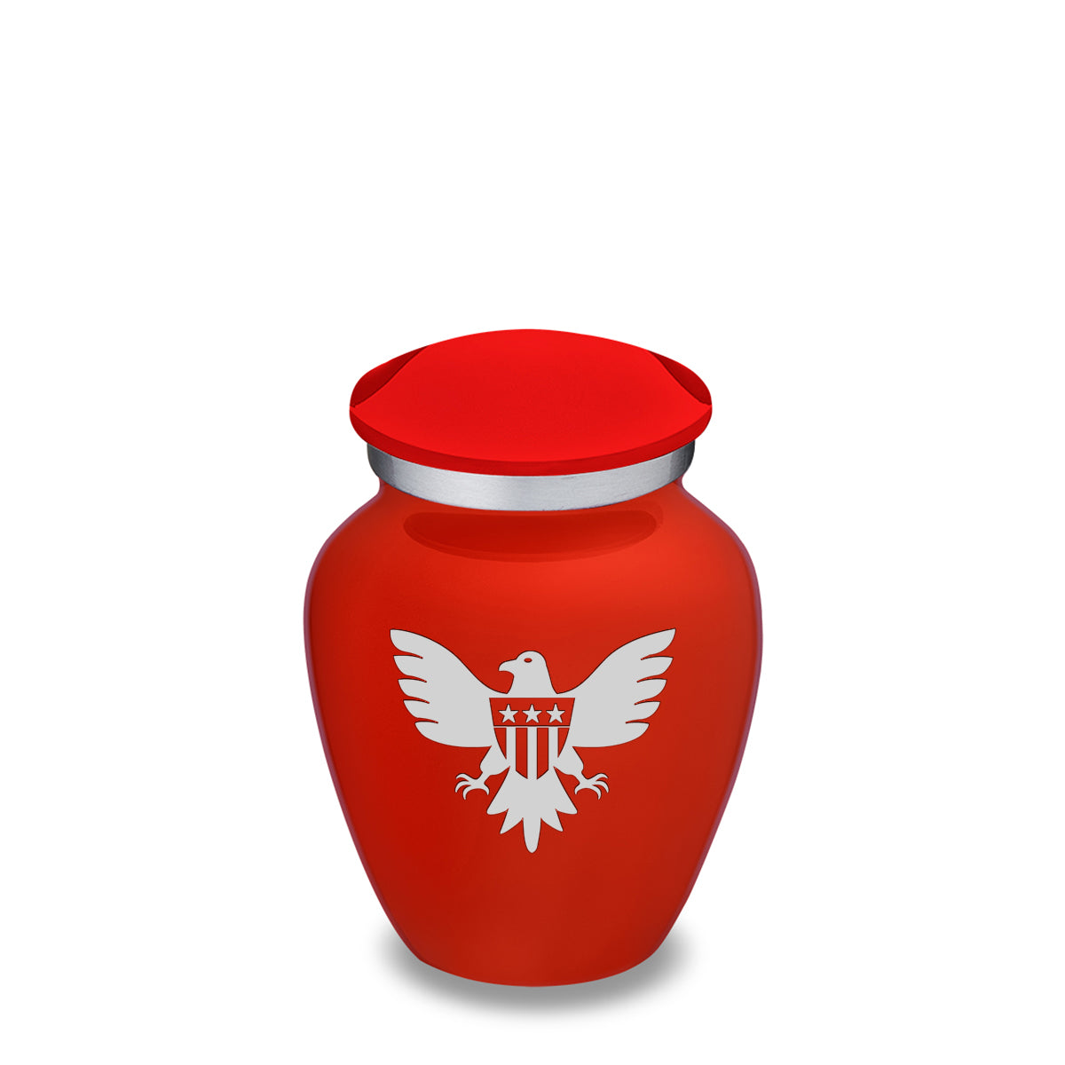 Keepsake Embrace Bright Red American Glory Cremation Urn