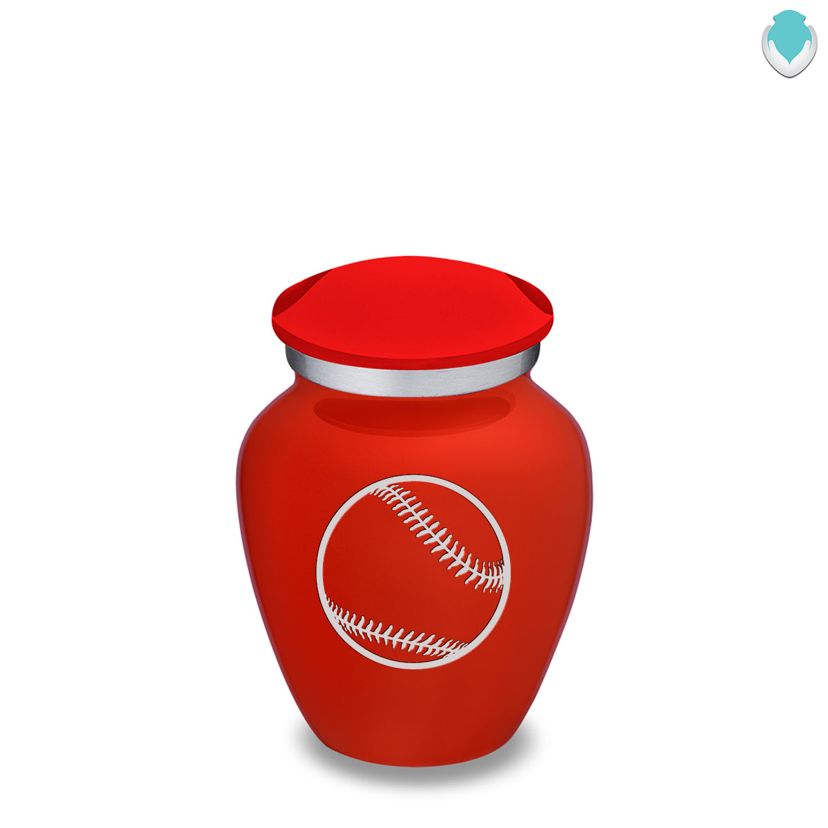 Keepsake Embrace Bright Red Baseball Cremation Urn