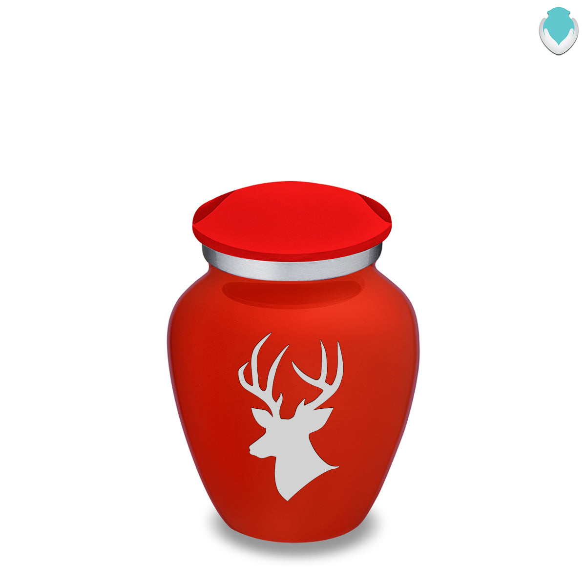 Keepsake Embrace Bright Red Deer Cremation Urn