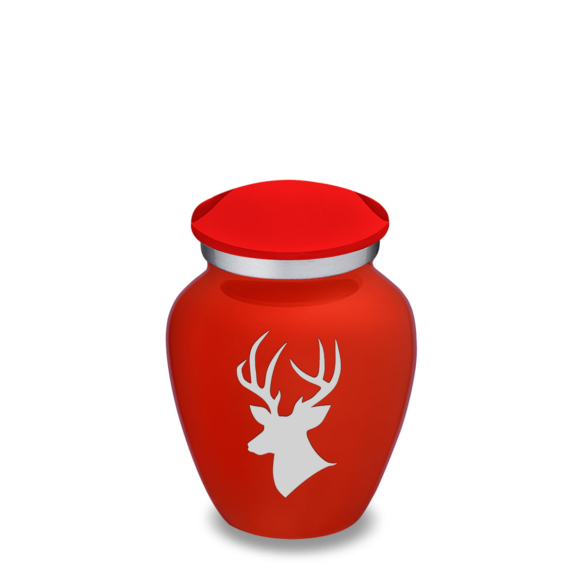 Keepsake Embrace Bright Red Deer Cremation Urn