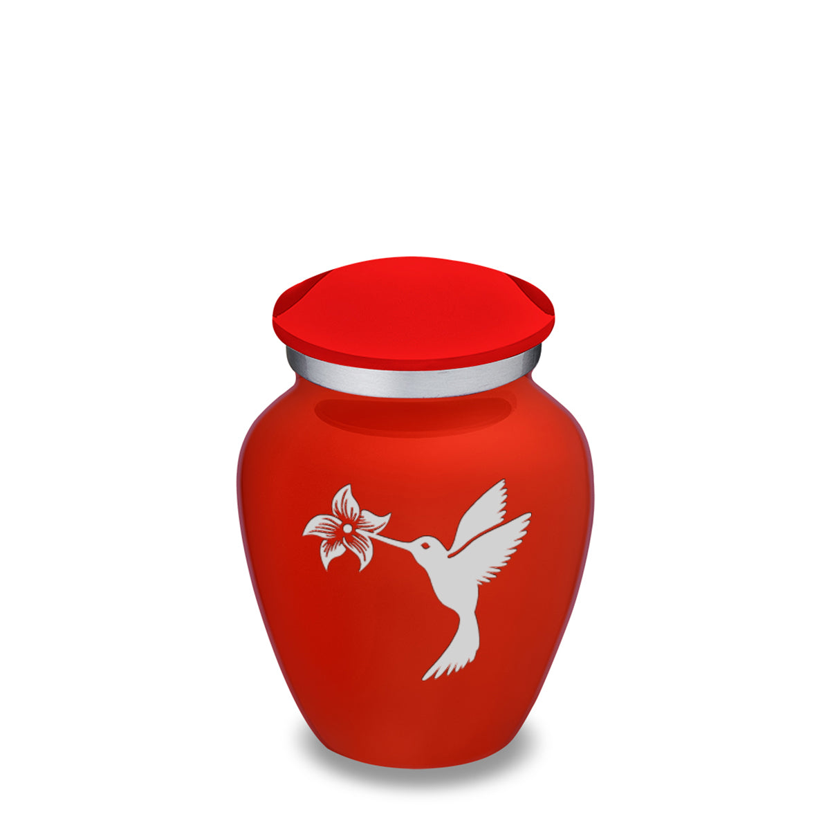 Keepsake Embrace Bright Red Hummingbird Cremation Urn
