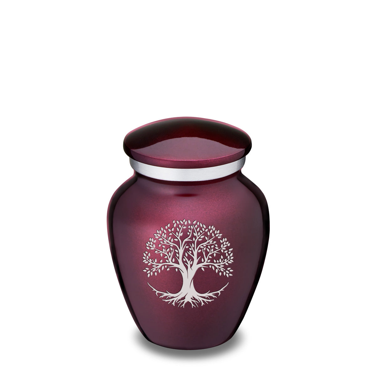 Keepsake Embrace Cherry Purple Tree of Life Cremation Urn