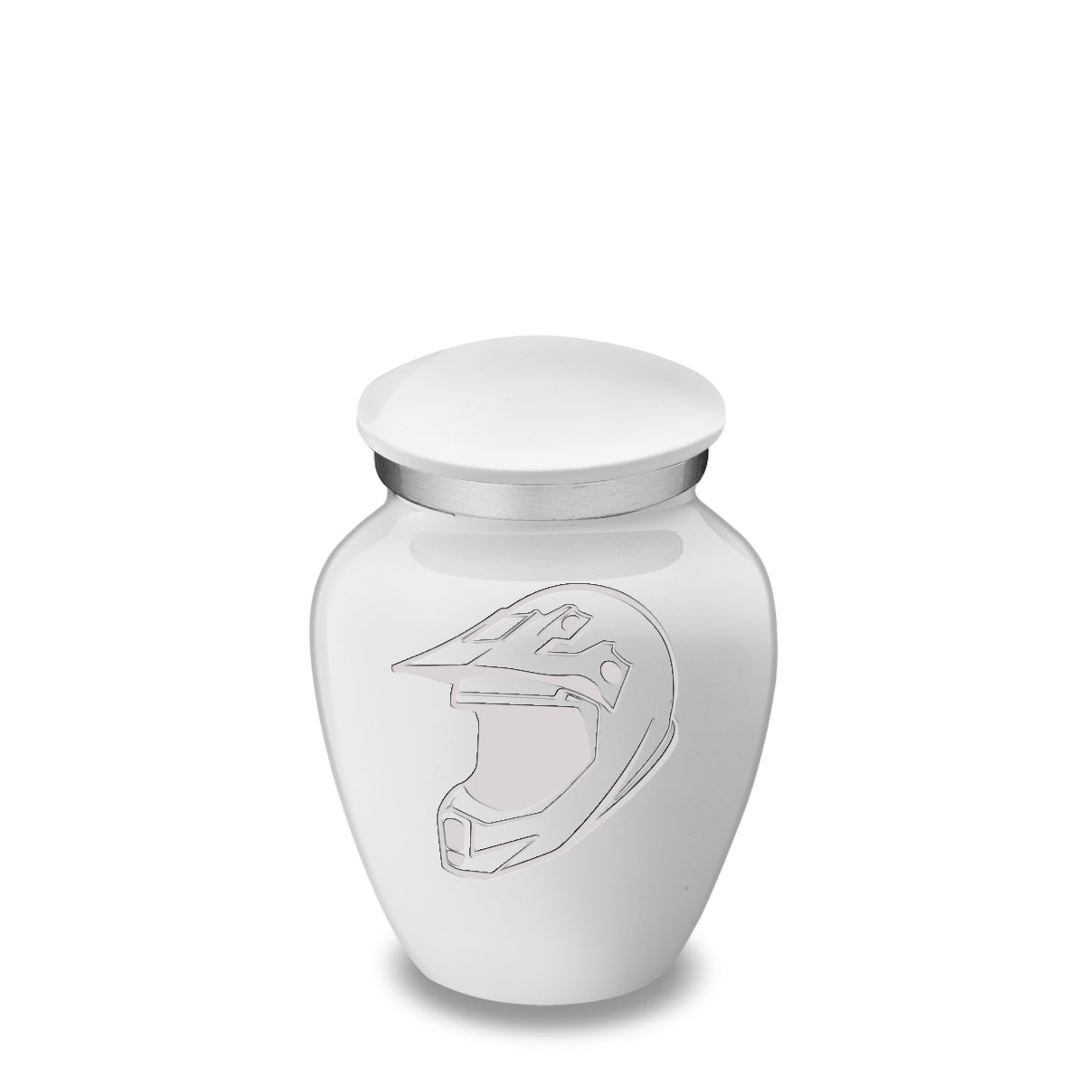 Keepsake Embrace White Dirt Bike Cremation Urn